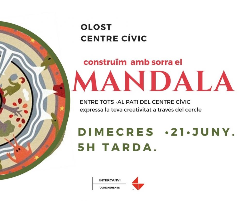Mandala de sorra al pati Centre Cívic